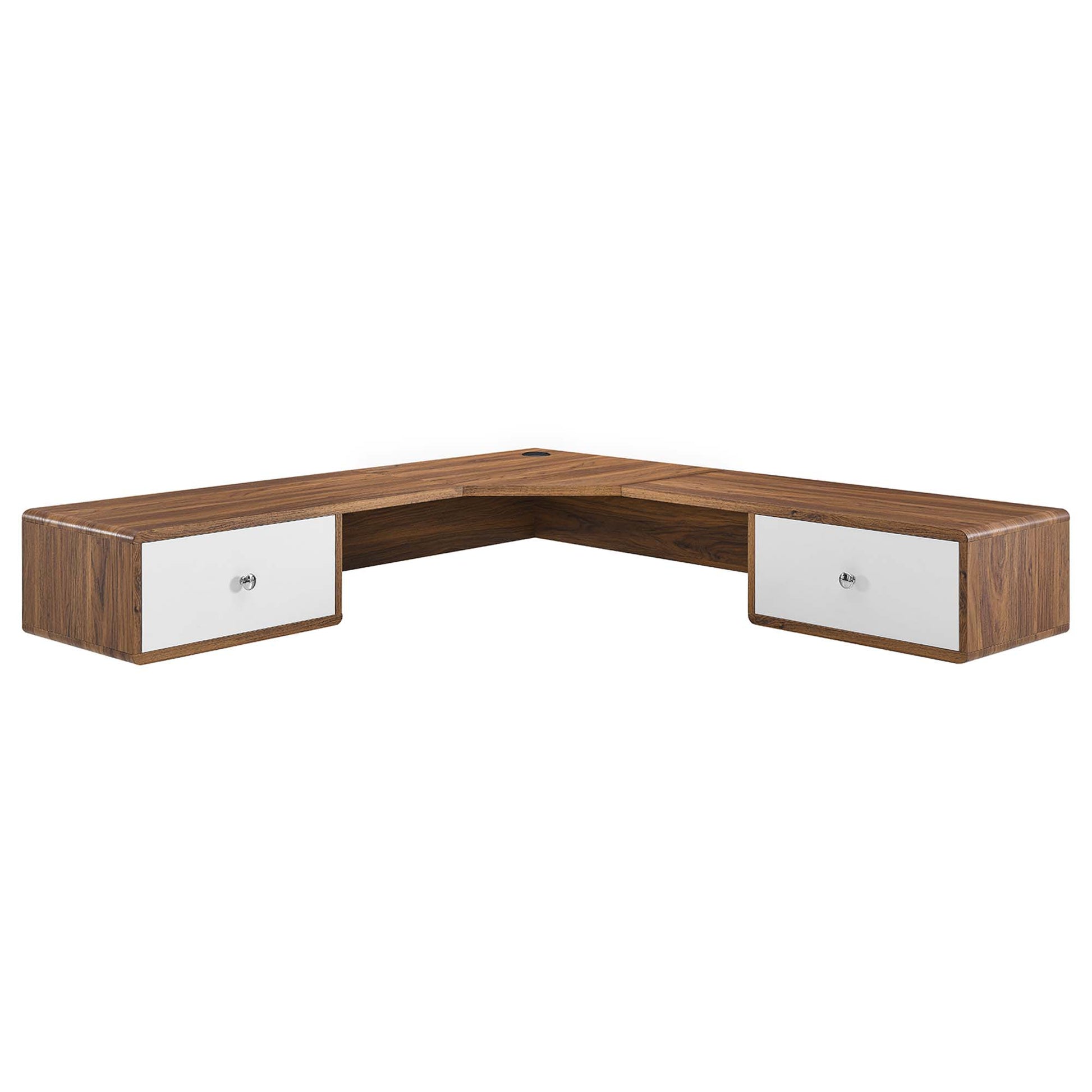 Transmit 55" Wall Mount Corner Wood Office Desk