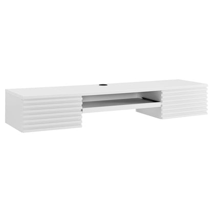 Render Wall Mount Wood Office Desk