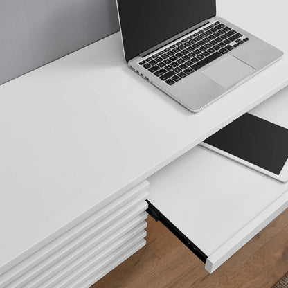 Render Wall Mount Wood Office Desk