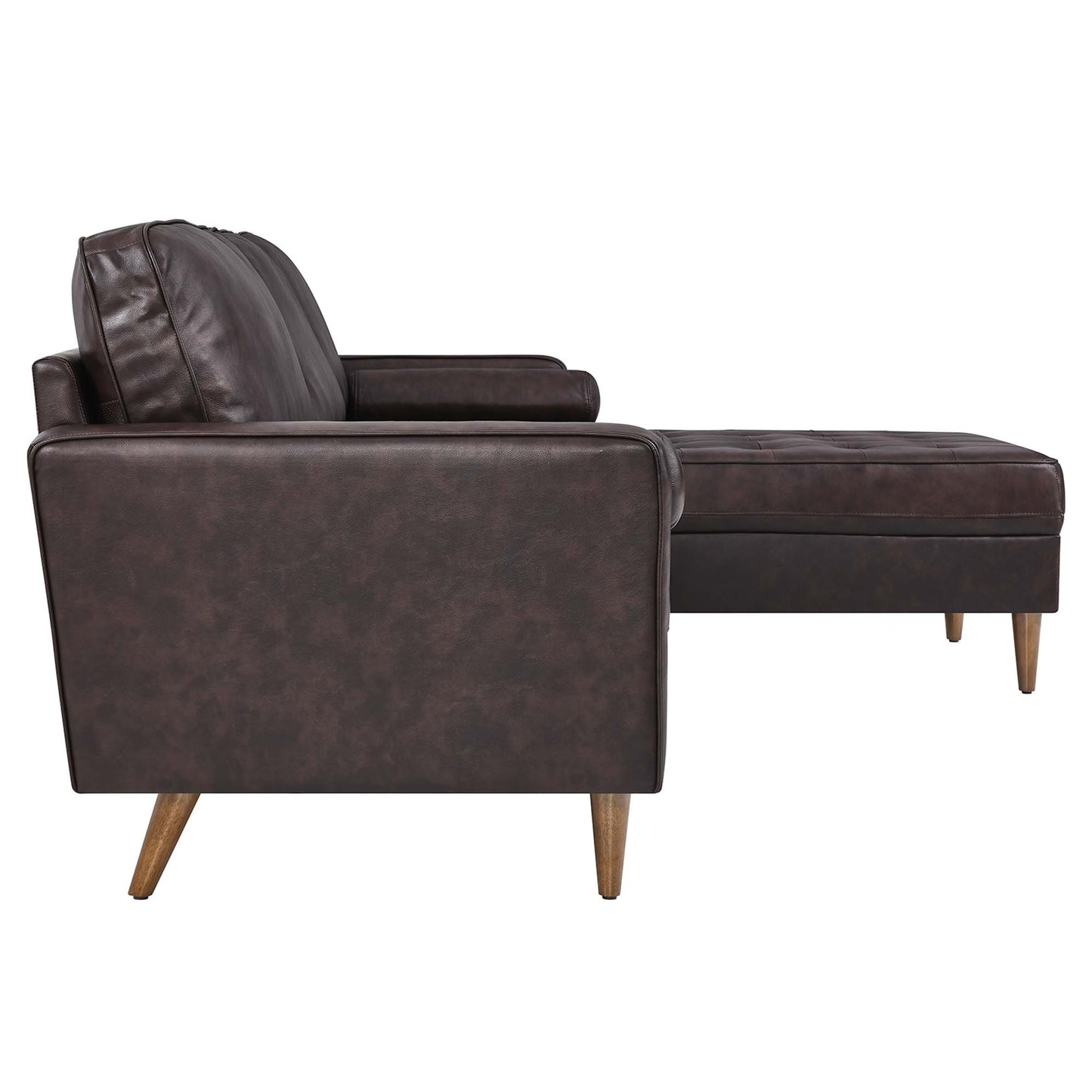 Valour 98" Leather Sectional Sofa