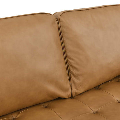 Valour 98" Leather Sectional Sofa