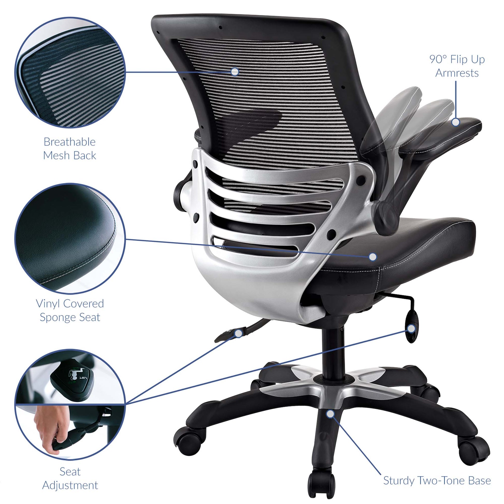 Edge Vinyl Office Chair