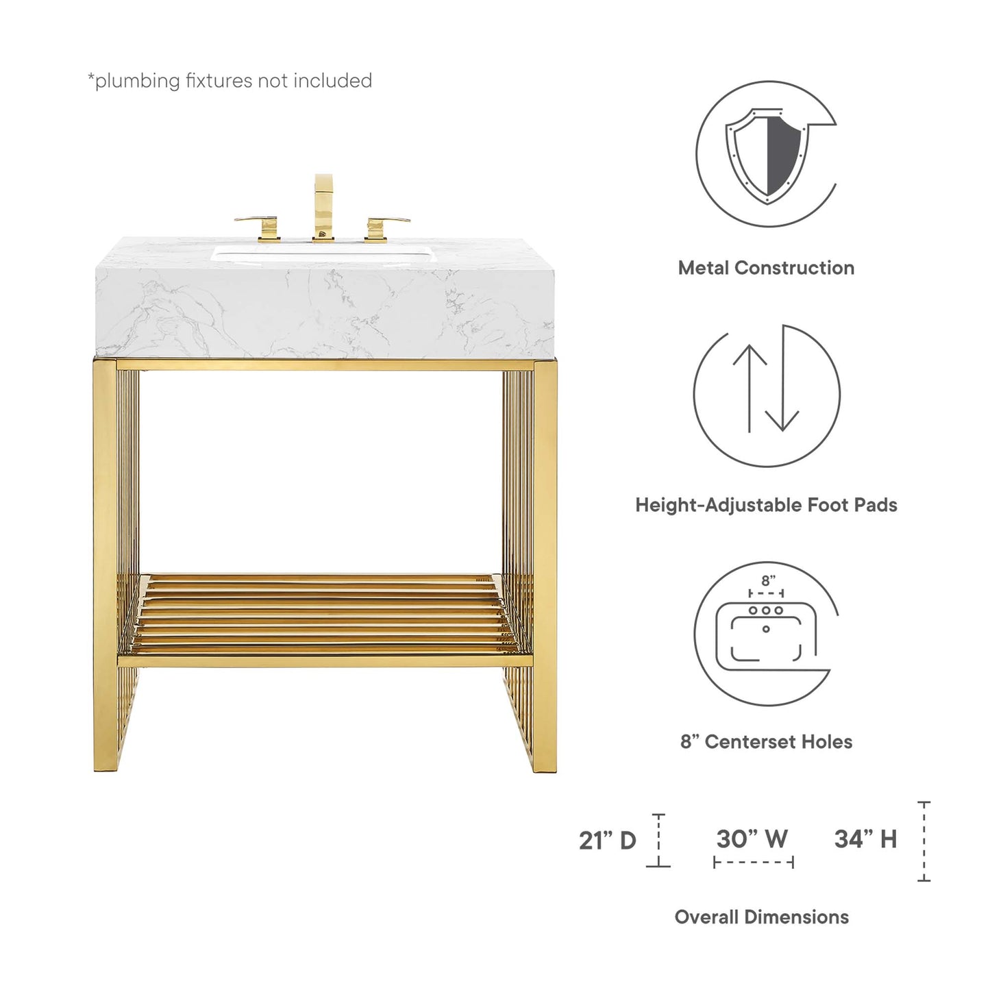 Gridiron 30" Bathroom Vanity