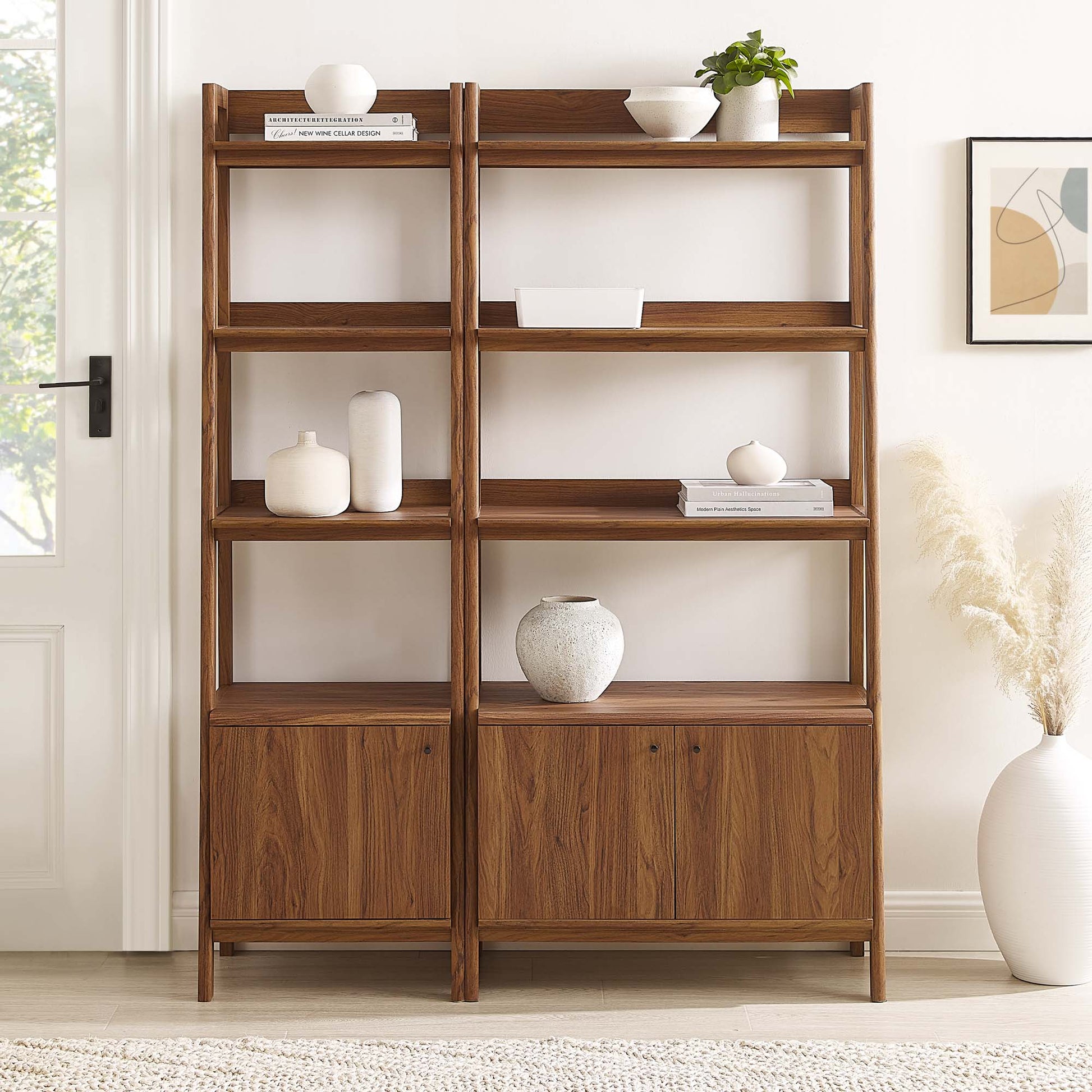 Bixby Wood Bookshelves - Set of 2