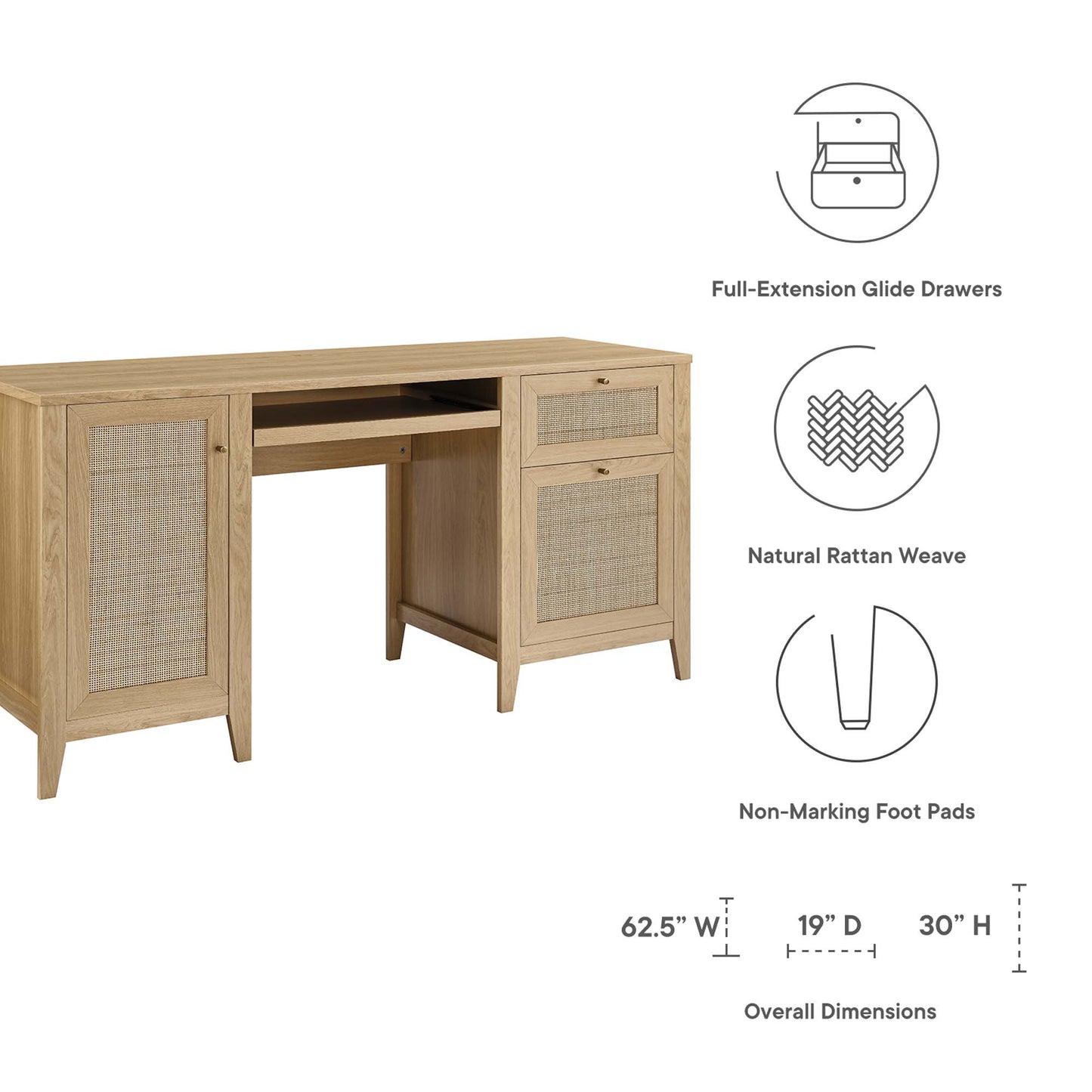 Soma 63" Office Desk