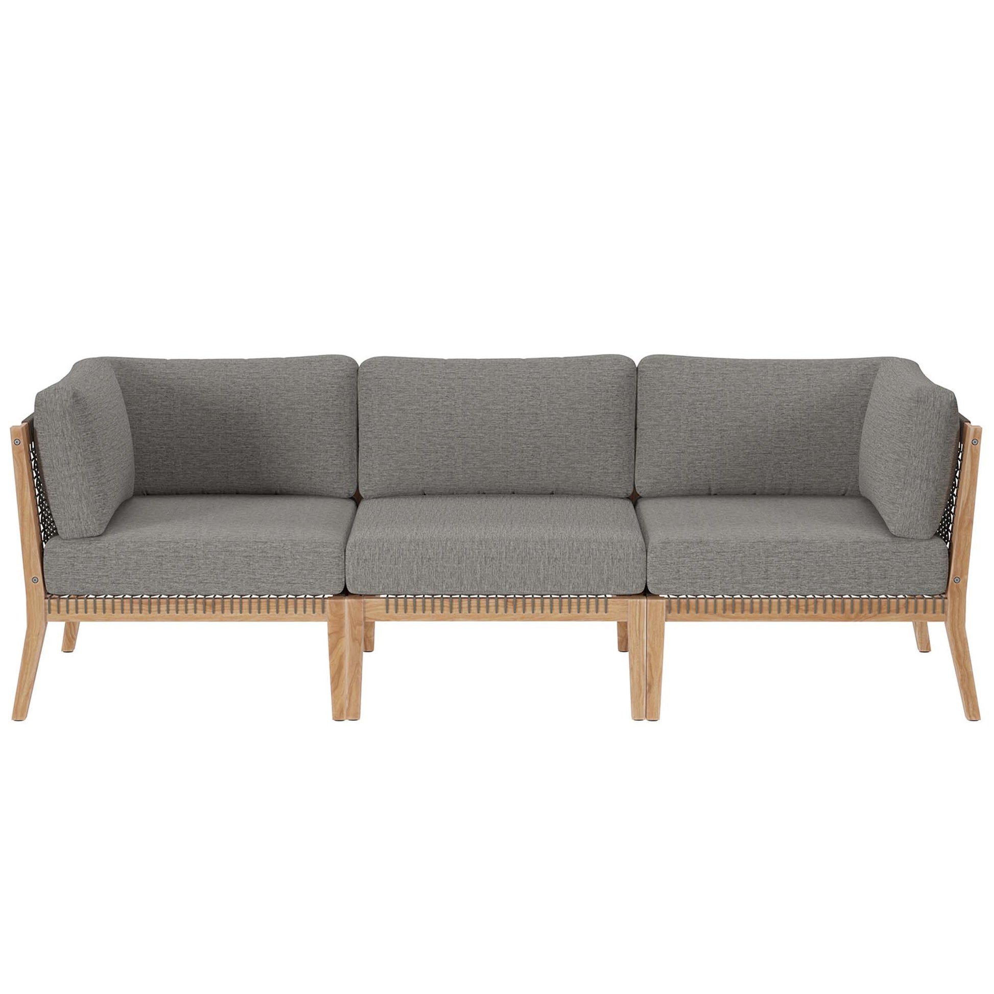 Clearwater Outdoor Patio Teak Wood Sofa