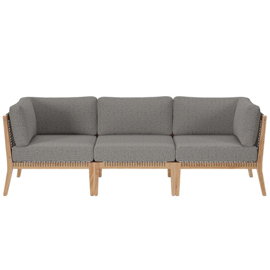 Clearwater Outdoor Patio Teak Wood Sofa