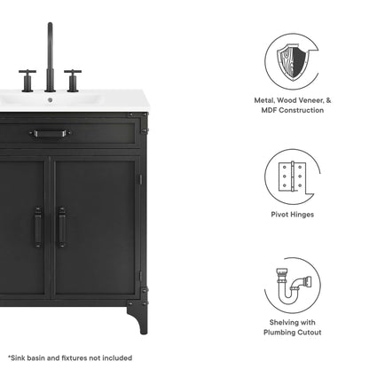 Steamforge 30" Bathroom Vanity Cabinet (Sink Basin Not Included)