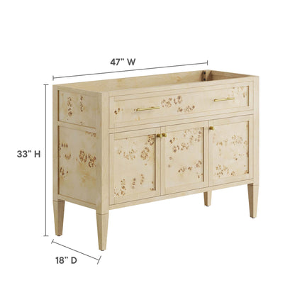 Elysian 48" Wood Bathroom Vanity Cabinet (Sink Basin Not Included)