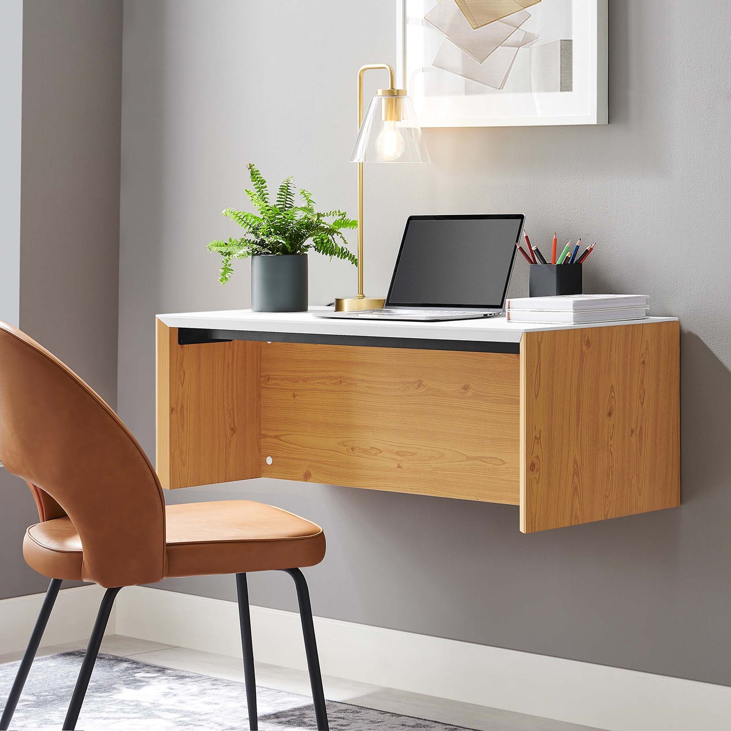 Kinetic 38" Wall-Mount Office Desk