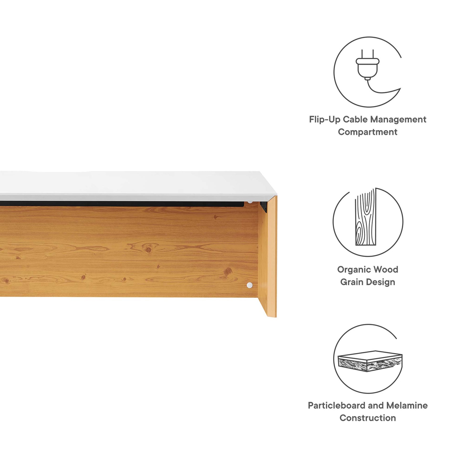 Kinetic 49" Wall-Mount Office Desk