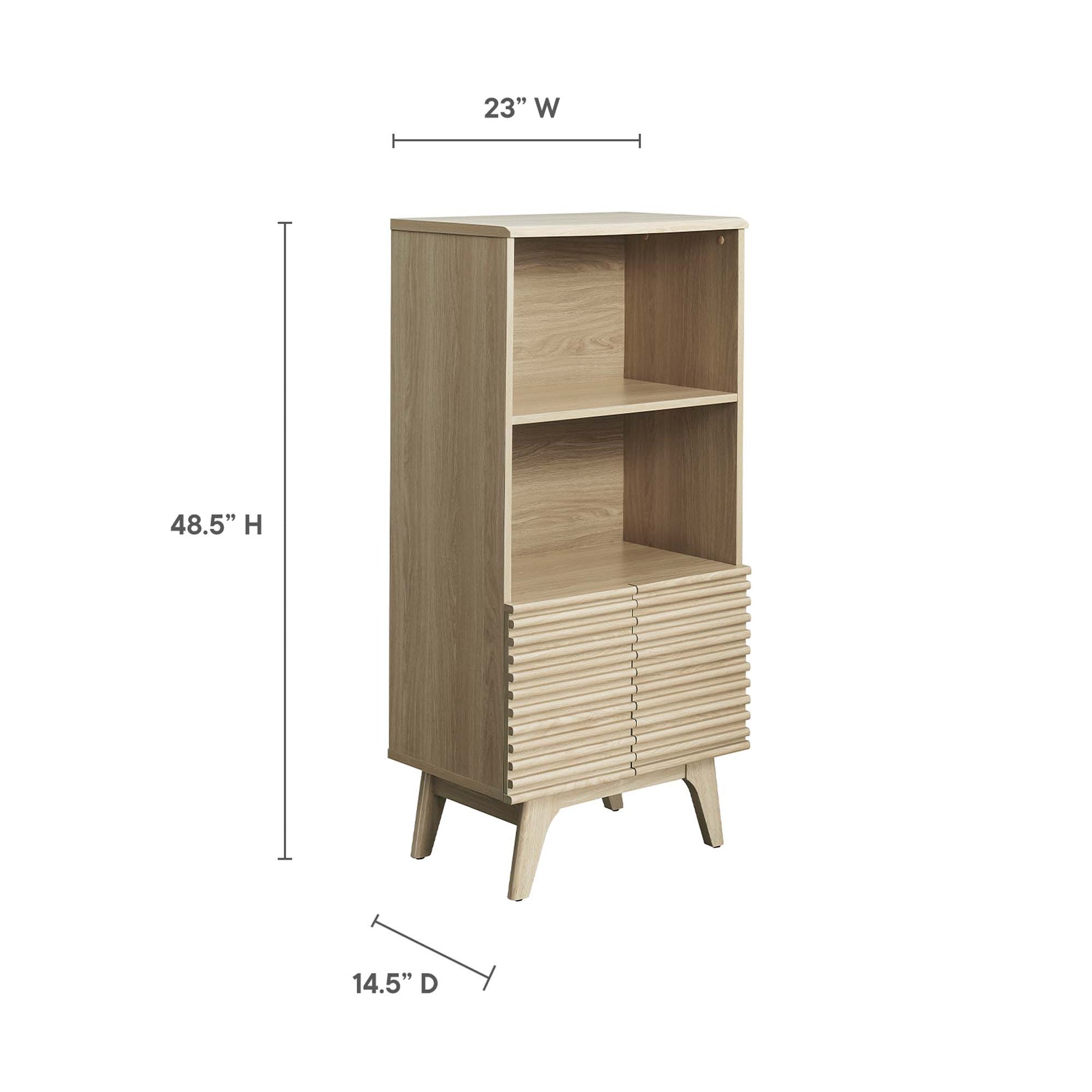 Render Display Cabinet Bookshelf