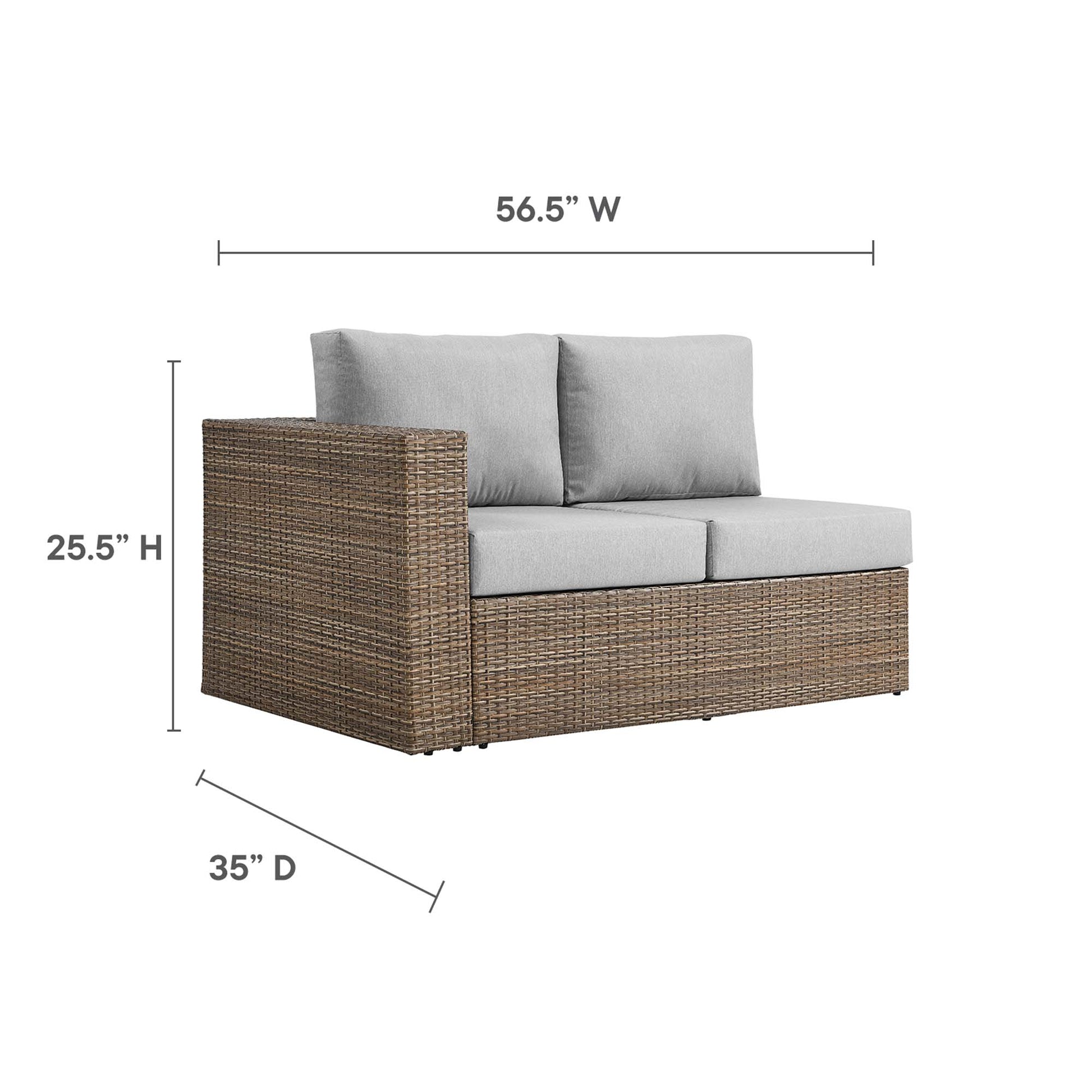 Convene Outdoor Patio Left-Arm Loveseat