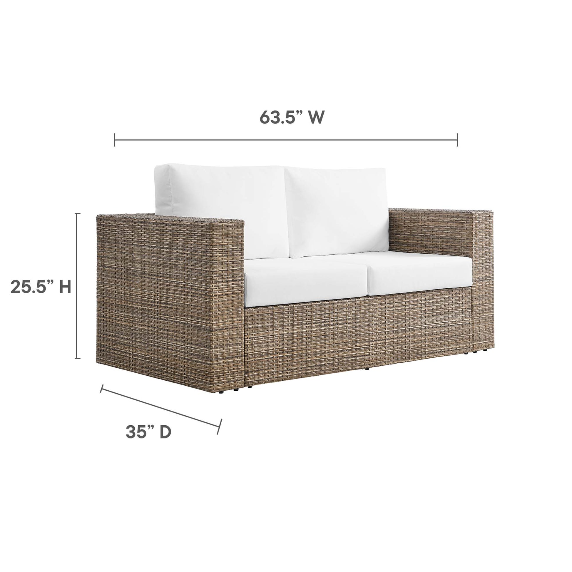 Convene Outdoor Patio Loveseat