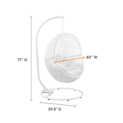 Encase Outdoor Patio Rattan Swing Chair