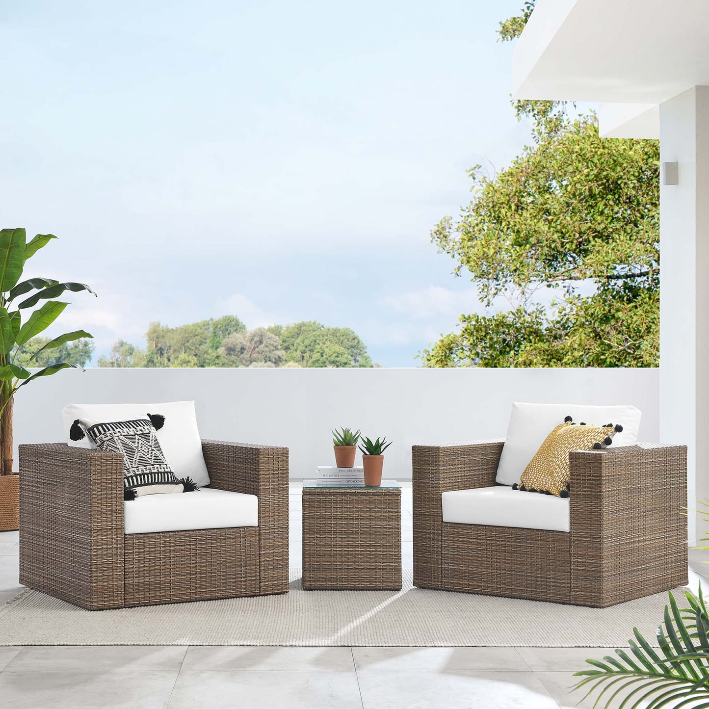 Convene Outdoor Patio 3-Piece Furniture Set