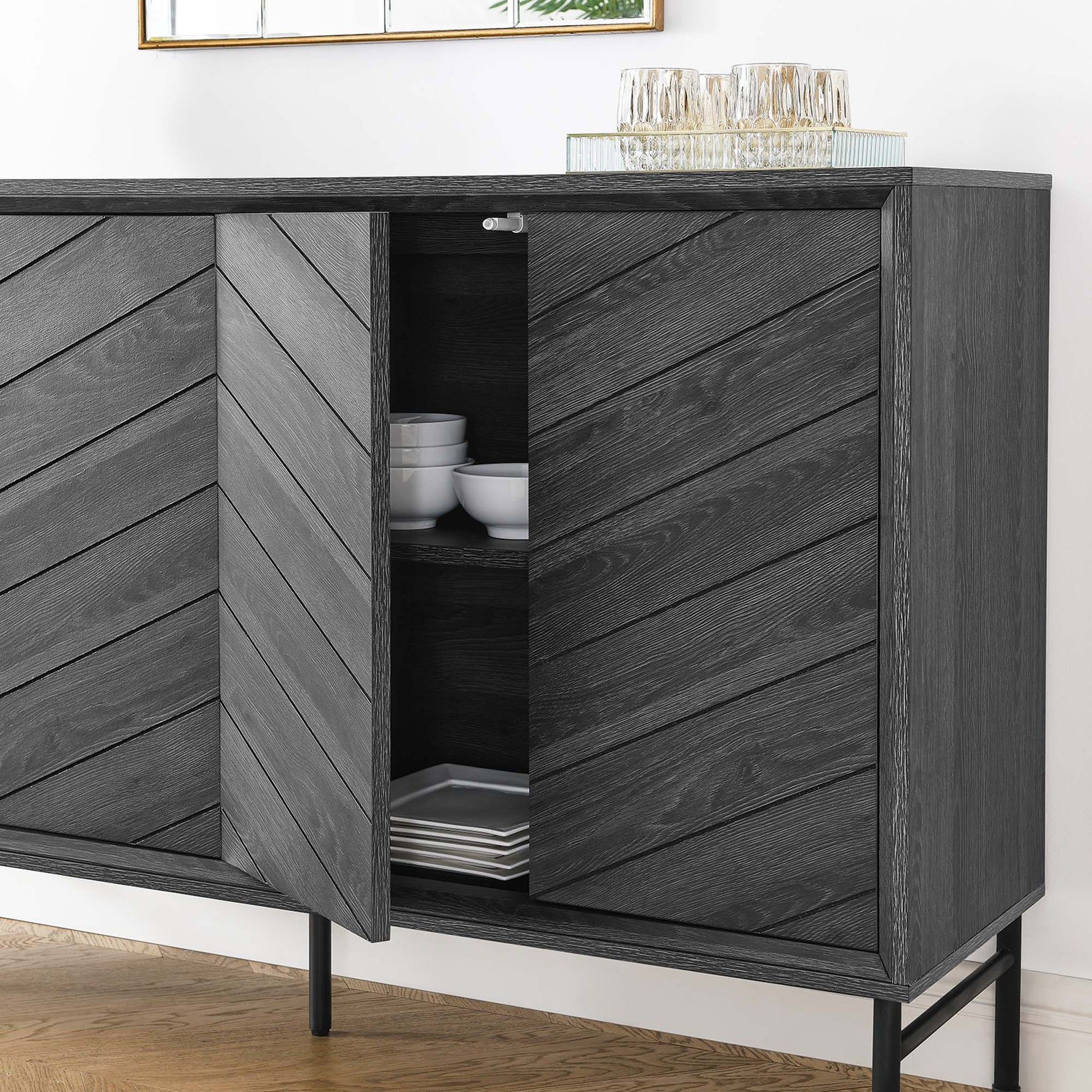 Harper Chevron Sideboard