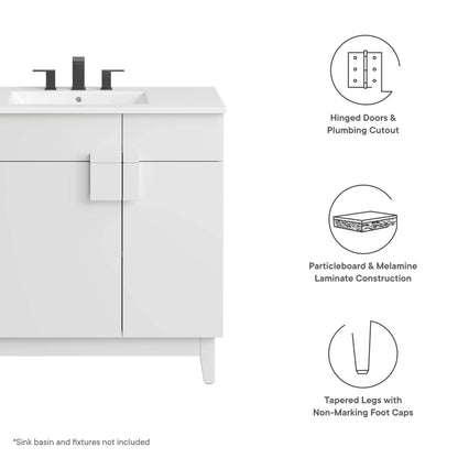 Miles 36” Bathroom Vanity Cabinet (Sink Basin Not Included)