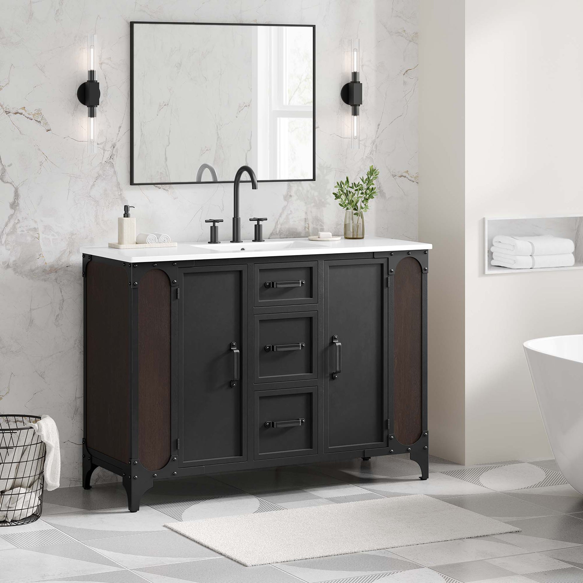 Steamforge 48" Single Sink Bathroom Vanity