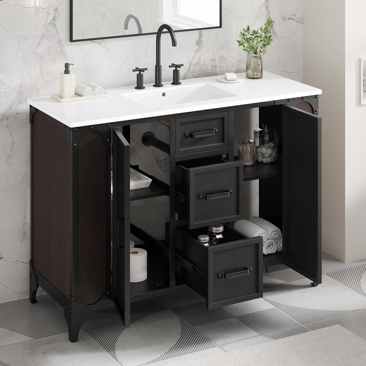 Steamforge 48" Single Sink Bathroom Vanity