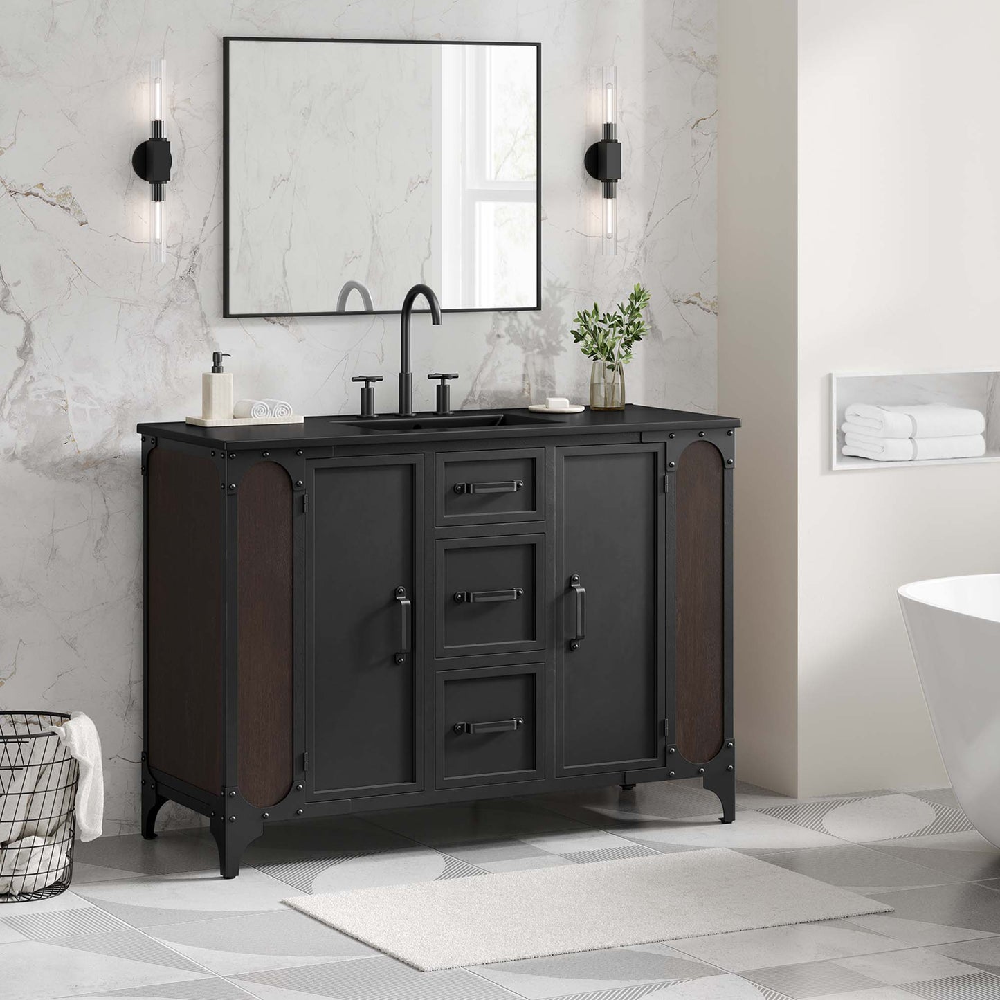 Steamforge 48" Single Sink Bathroom Vanity