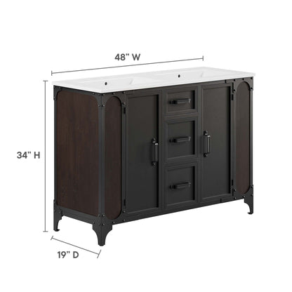 Steamforge 48" Double Sink Bathroom Vanity