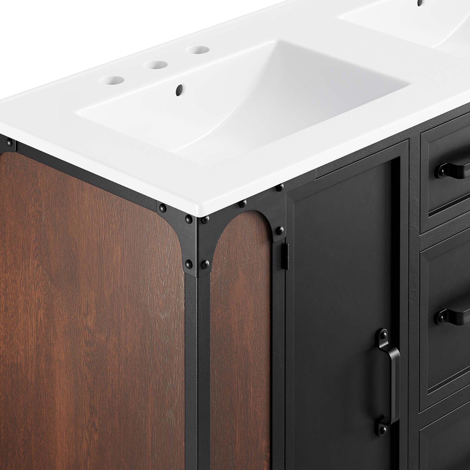 Steamforge 48" Double Sink Bathroom Vanity