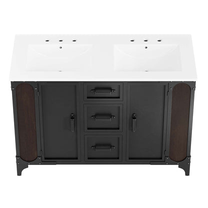 Steamforge 48" Double Sink Bathroom Vanity