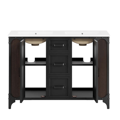 Steamforge 48" Double Sink Bathroom Vanity