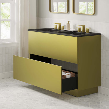 Quantum 48" Double Sink Bathroom Vanity