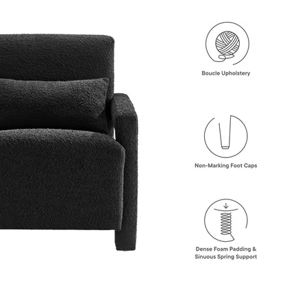 Mirage Boucle Upholstered Armchair