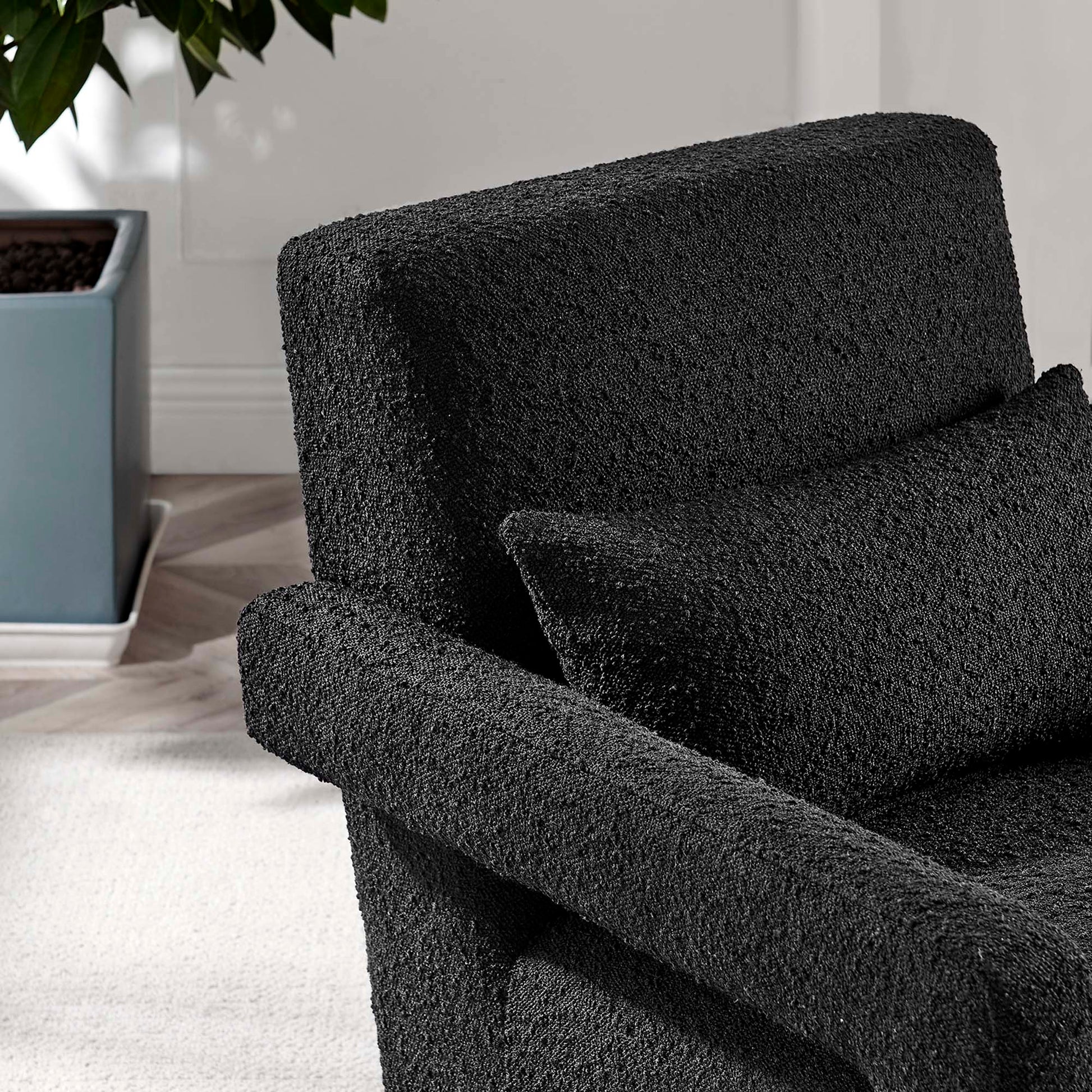 Mirage Boucle Upholstered Armchair