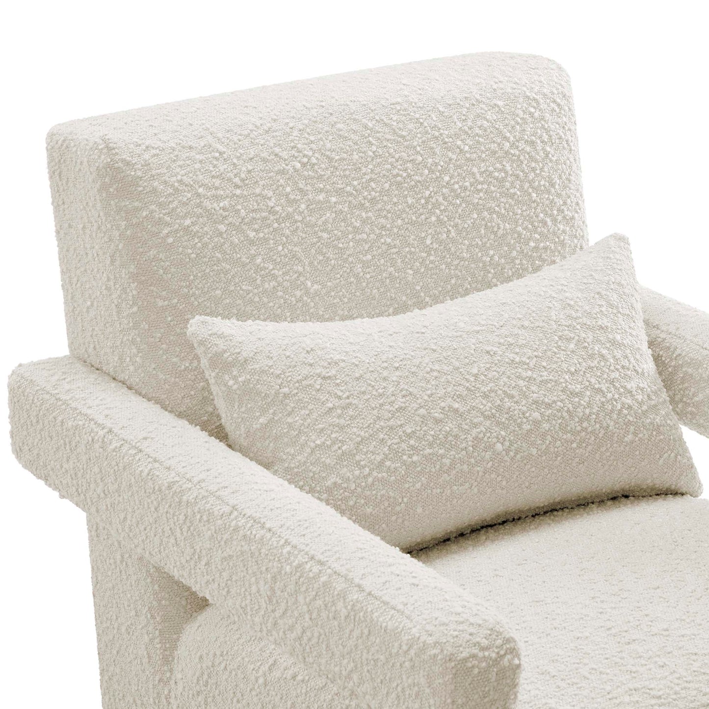 Mirage Boucle Upholstered Armchair