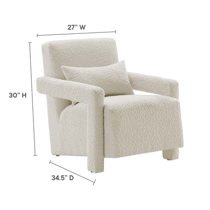 Mirage Boucle Upholstered Armchair