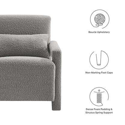 Mirage Boucle Upholstered Armchair