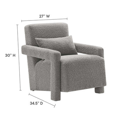 Mirage Boucle Upholstered Armchair