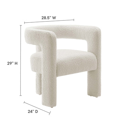 Kayla Boucle Upholstered Armchair