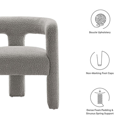 Kayla Boucle Upholstered Armchair