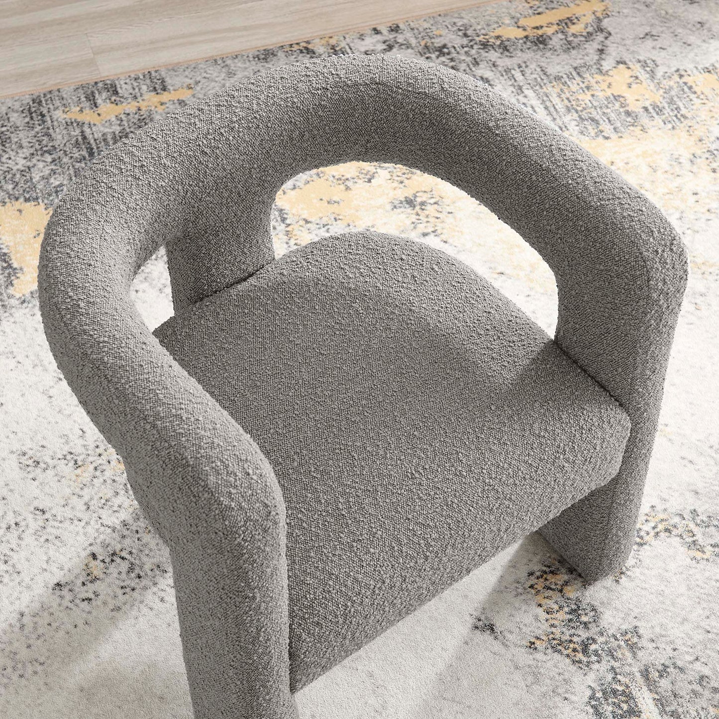 Kayla Boucle Upholstered Armchair