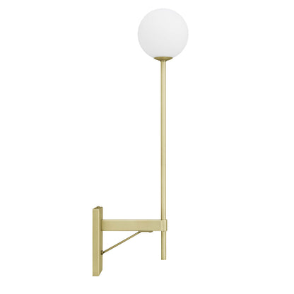 Riva White Globe Wall Sconce