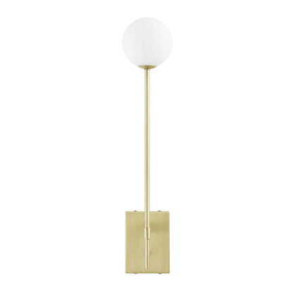 Riva White Globe Wall Sconce