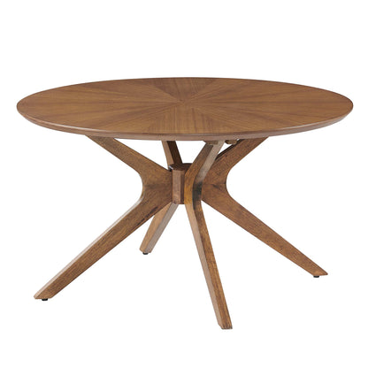 Crossroads Round Wood Coffee Table