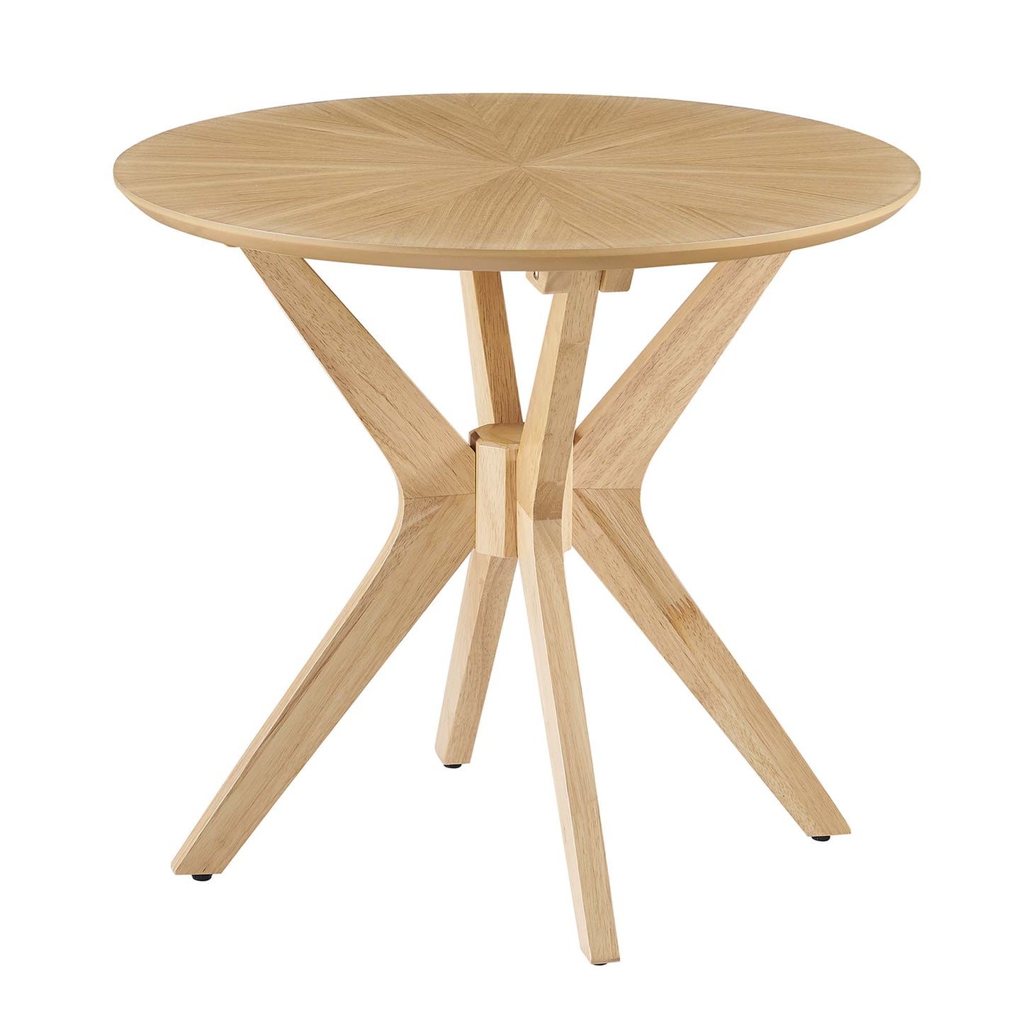 Crossroads 24” Round Wood Side Table