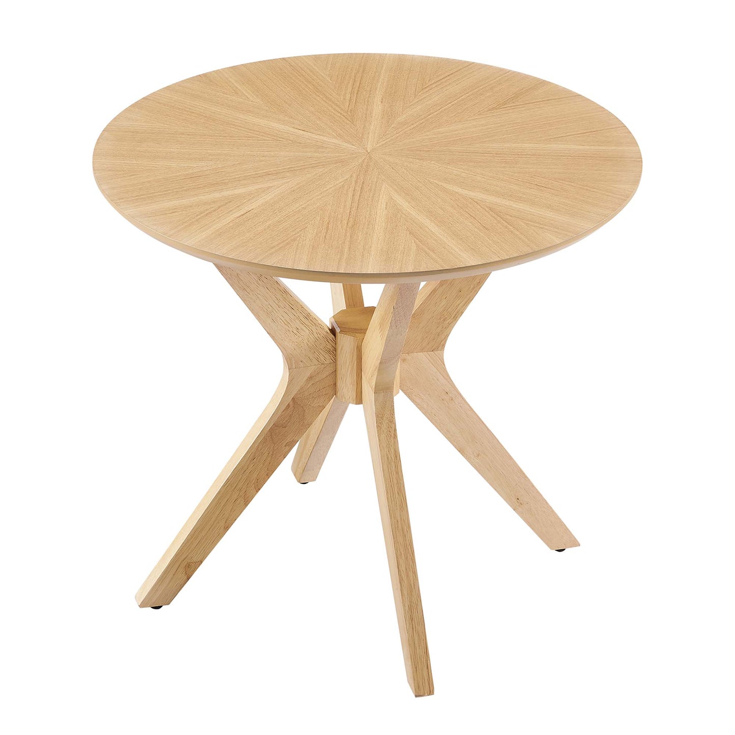 Crossroads 24” Round Wood Side Table