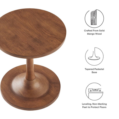 Lina Round Wood Side Table