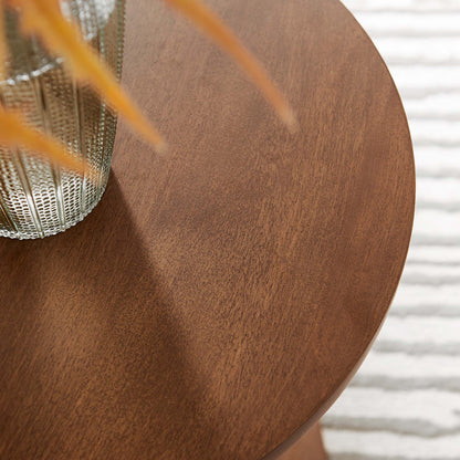 Lina Round Wood Side Table