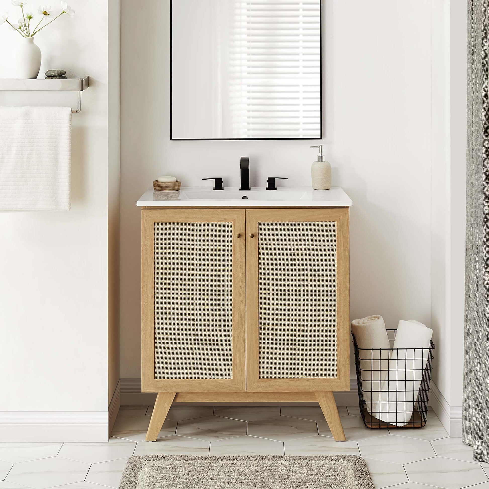 Soma 30” Bathroom Vanity Cabinet (Sink Basin Not Included)