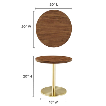 Viva Round Acacia Wood Side Table