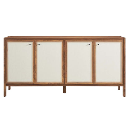 Capri 65" Wood Grain Sideboard Storage Cabinet