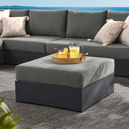 Tahoe Outdoor Patio Powder-Coated Aluminum Ottoman